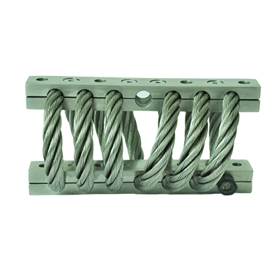 Aislador de choque de cable met&aacute;lico